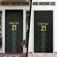 Custom New Zealand Maori Koru Koiri Motif Door Cover - Polynesian Pride