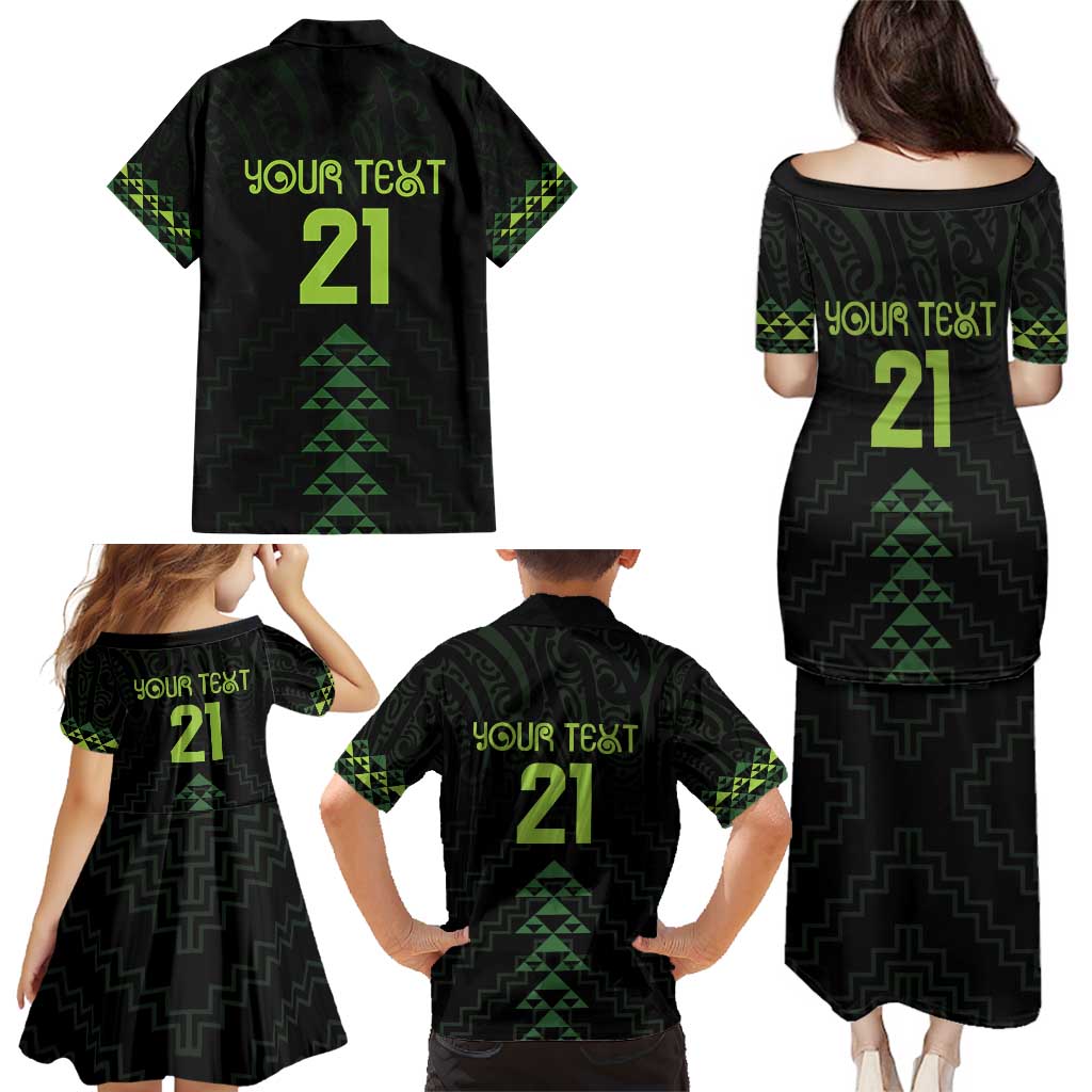 Custom New Zealand Maori Koru Koiri Motif Family Matching Puletasi and Hawaiian Shirt LT9 - Polynesian Pride