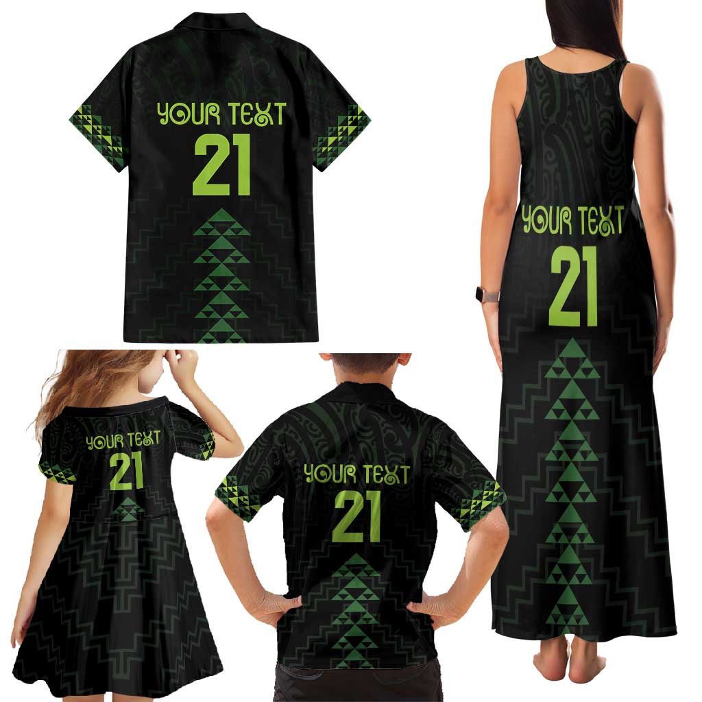 Custom New Zealand Maori Koru Koiri Motif Family Matching Tank Maxi Dress and Hawaiian Shirt LT9 - Polynesian Pride