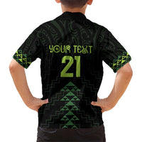 Custom New Zealand Maori Koru Koiri Motif Kid Hawaiian Shirt