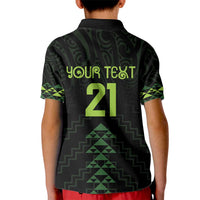 Custom New Zealand Maori Koru Koiri Motif Kid Polo Shirt