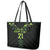 Custom New Zealand Maori Koru Koiri Motif Leather Tote Bag