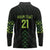 Custom New Zealand Maori Koru Koiri Motif Long Sleeve Polo Shirt