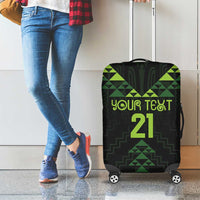 Custom New Zealand Maori Koru Koiri Motif Luggage Cover