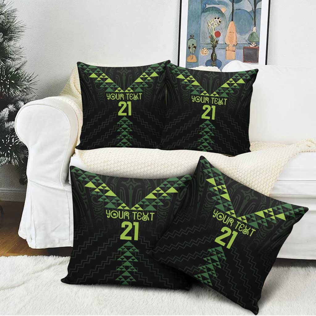 Custom New Zealand Maori Koru Koiri Motif Pillow Cover - Polynesian Pride
