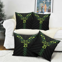 Custom New Zealand Maori Koru Koiri Motif Pillow Cover - Polynesian Pride