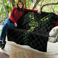 Custom New Zealand Maori Koru Koiri Motif Quilt