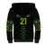 Custom New Zealand Maori Koru Koiri Motif Sherpa Hoodie