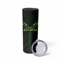 Custom New Zealand Maori Koru Koiri Motif Skinny Tumbler