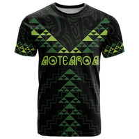 Custom New Zealand Maori Koru Koiri Motif T Shirt LT9 Green - Polynesian Pride