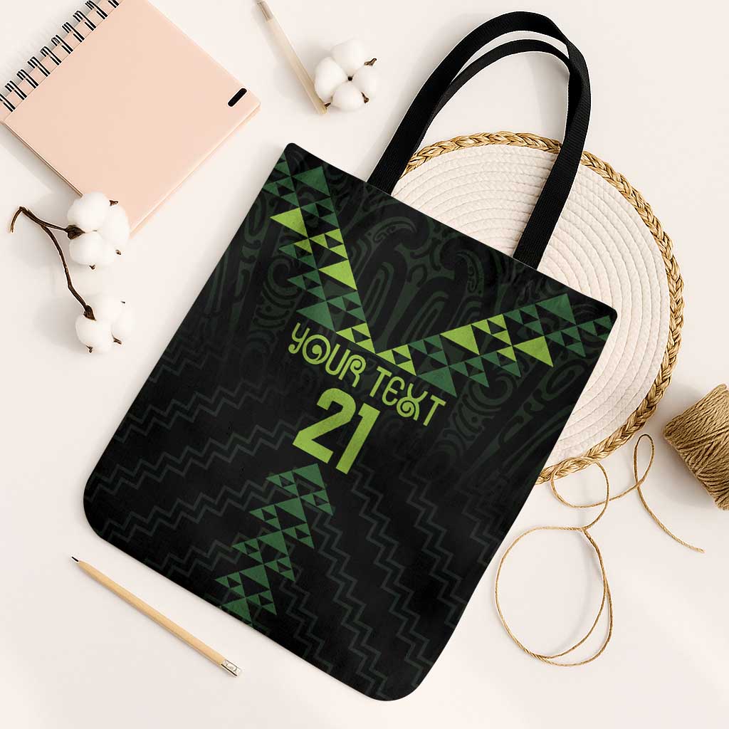 Custom New Zealand Maori Koru Koiri Motif Tote Bag - Polynesian Pride