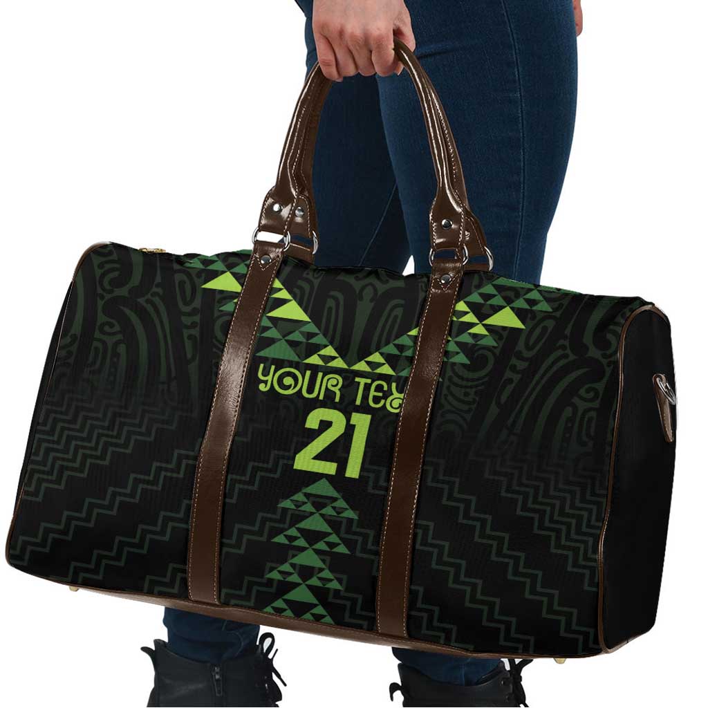 Custom New Zealand Maori Koru Koiri Motif Travel Bag - Polynesian Pride
