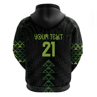Custom New Zealand Maori Koru Koiri Motif Zip Hoodie LT9 - Polynesian Pride