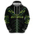Custom New Zealand Maori Koru Koiri Motif Zip Hoodie