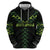 Custom New Zealand Maori Koru Koiri Motif Zip Hoodie