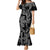 Filipino Sun Tribal Tattoo Family Matching Mermaid Dress and Hawaiian Shirt Philippines Inspired Barong Simple Black