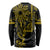 Filipino Sun Tribal Tattoo Long Sleeve Shirt Philippines Inspired Barong Simple Gold