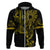 Filipino Sun Tribal Tattoo Zip Hoodie Philippines Inspired Barong Simple Gold
