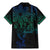 Filipino Sun Tribal Tattoo Family Matching Mermaid Dress and Hawaiian Shirt Philippines Inspired Barong Blue Art