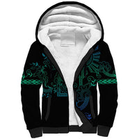 Filipino Sun Tribal Tattoo Sherpa Hoodie Philippines Inspired Barong Blue Art