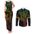 Filipino Sun Tribal Tattoo Couples Matching Tank Maxi Dress and Long Sleeve Button Shirt Philippines Inspired Barong Reggae Art