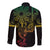 Filipino Sun Tribal Tattoo Long Sleeve Button Shirt Philippines Inspired Barong Reggae Art
