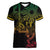 Filipino Sun Tribal Tattoo Women V-Neck T-Shirt Philippines Inspired Barong Reggae Art