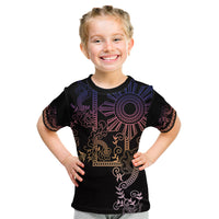 Filipino Sun Tribal Tattoo Kid T Shirt Philippines Inspired Barong Pink Art