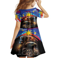 Philippines Lion and Eagle 1898 Family Matching Long Sleeve Bodycon Dress and Hawaiian Shirt Pilipinas Maligayang Araw ng Kalayaan LT9 - Polynesian Pride