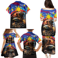 Philippines Lion and Eagle 1898 Family Matching Puletasi and Hawaiian Shirt Pilipinas Maligayang Araw ng Kalayaan LT9 - Polynesian Pride