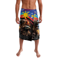 Philippines Lion and Eagle 1898 Lavalava Pilipinas Maligayang Araw ng Kalayaan LT9 Black - Polynesian Pride