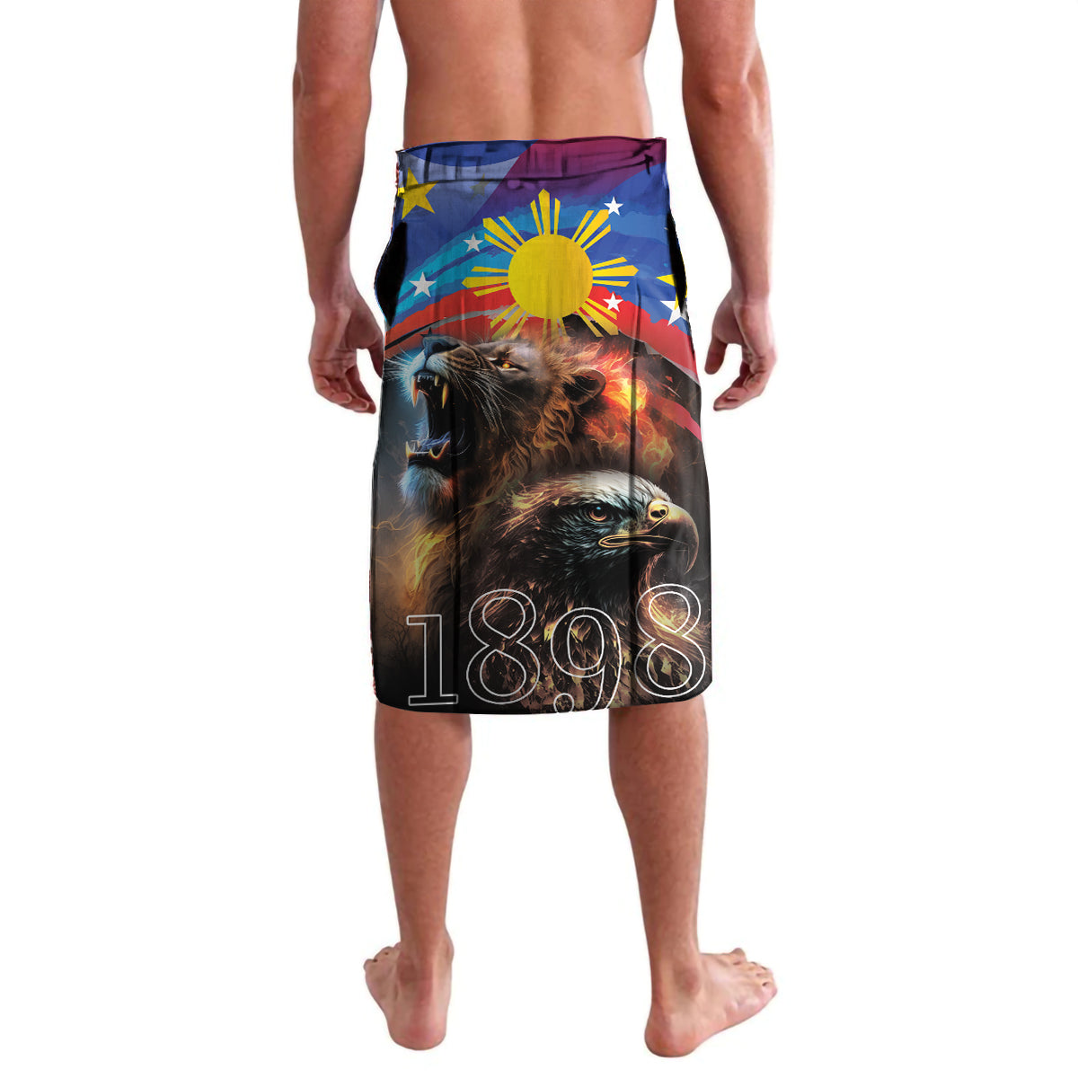 Philippines Lion and Eagle 1898 Lavalava Pilipinas Maligayang Araw ng Kalayaan LT9 - Polynesian Pride