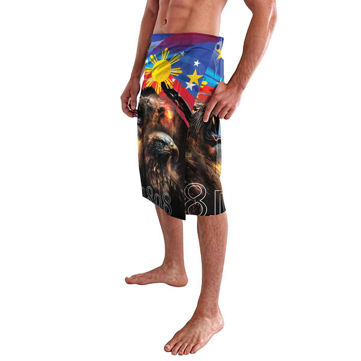 Philippines Lion and Eagle 1898 Lavalava Pilipinas Maligayang Araw ng Kalayaan LT9 - Polynesian Pride