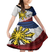 Philippines 126th Independence Day Family Matching Mermaid Dress and Hawaiian Shirt Pilipinas Hunyo 12 Maligayang Araw ng Kalayaan LT9 Daughter's Dress White - Polynesian Pride