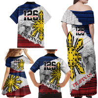 Philippines 126th Independence Day Family Matching Off Shoulder Maxi Dress and Hawaiian Shirt Pilipinas Hunyo 12 Maligayang Araw ng Kalayaan LT9 - Polynesian Pride