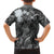 Pacific Beauty Girl Kid Hawaiian Shirt Black Polyneisan Tribal Vintage Motif