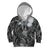 Pacific Beauty Girl Kid Hoodie Black Polyneisan Tribal Vintage Motif