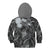 Pacific Beauty Girl Kid Hoodie Black Polyneisan Tribal Vintage Motif