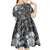 Pacific Beauty Girl Kid Short Sleeve Dress Black Polyneisan Tribal Vintage Motif