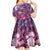 Pacific Beauty Girl Kid Short Sleeve Dress Pink Polyneisan Tribal Vintage Motif