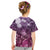 Pacific Beauty Girl Kid T Shirt Pink Polyneisan Tribal Vintage Motif