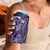 Pacific Beauty Girl 4 in 1 Can Cooler Tumbler Violet Polyneisan Tribal Vintage Motif