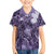 Pacific Beauty Girl Kid Hawaiian Shirt Violet Polyneisan Tribal Vintage Motif