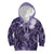 Pacific Beauty Girl Kid Hoodie Violet Polyneisan Tribal Vintage Motif