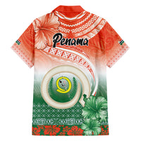 Penama Vanuatu Family Matching Off Shoulder Short Dress and Hawaiian Shirt Hibiscus Sand Drawing with Pacific Pattern