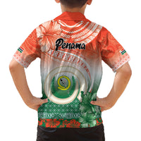 Penama Vanuatu Family Matching Tank Maxi Dress and Hawaiian Shirt Hibiscus Sand Drawing with Pacific Pattern