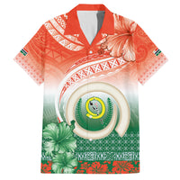 Penama Vanuatu Family Matching Tank Maxi Dress and Hawaiian Shirt Hibiscus Sand Drawing with Pacific Pattern