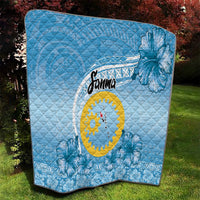 Sanma Vanuatu Quilt Hibiscus Sand Drawing with Pacific Pattern