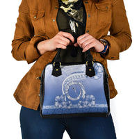Shefa Vanuatu Shoulder Handbag Hibiscus Sand Drawing with Pacific Pattern