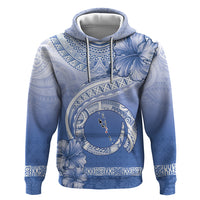 Shefa Vanuatu Zip Hoodie Hibiscus Sand Drawing with Pacific Pattern